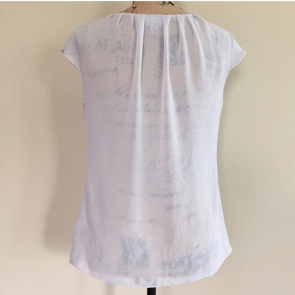 •Worthington• sheer ribbon print top {B21} - Picture 4 of 4